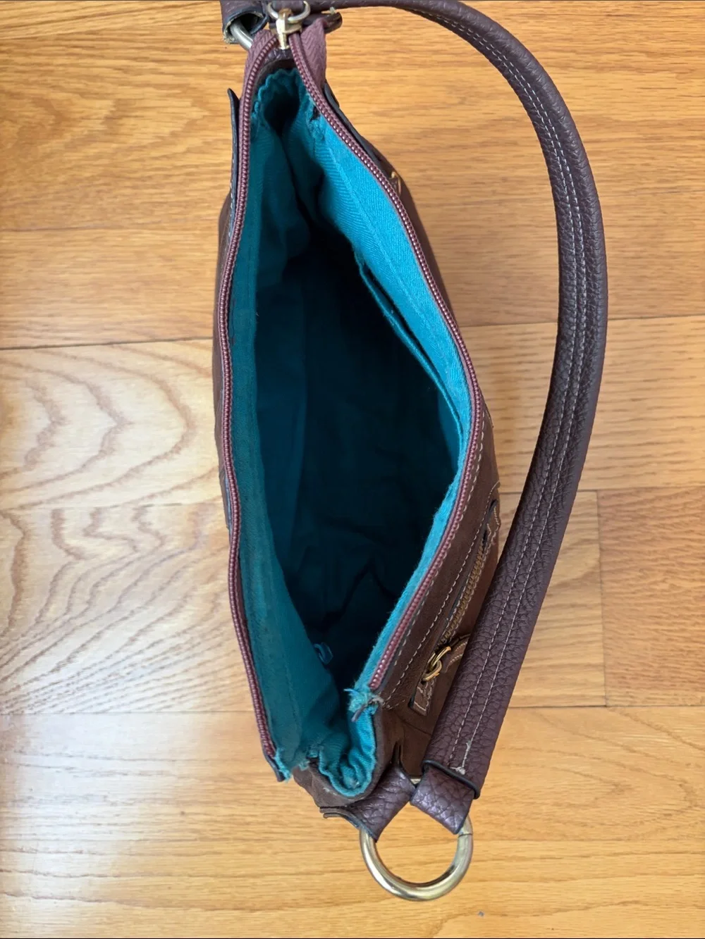 Classic Brown Suede Shoulder Bag